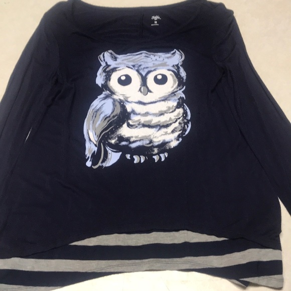 Justice Other - Girls long sleeve owl print shirt Justice Other - Girls long sleeve owl print shirt